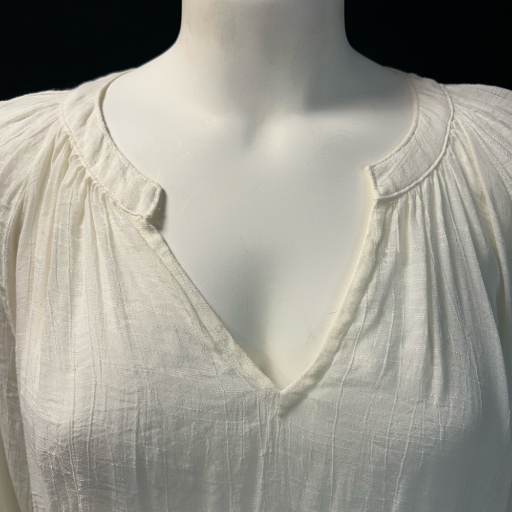 George Women's Ivory Long Sleeve Blouse - Picture 5 of 7
